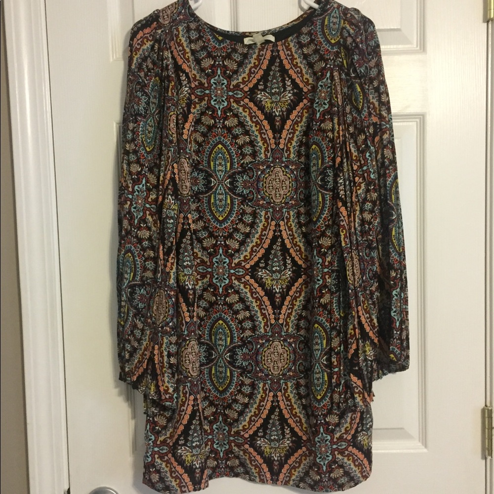 Beverly black flower dress